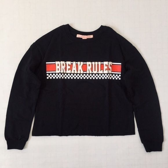 Rebellious One Cropped Graphic Sweatshirt Size XS - Picture 9 of 13